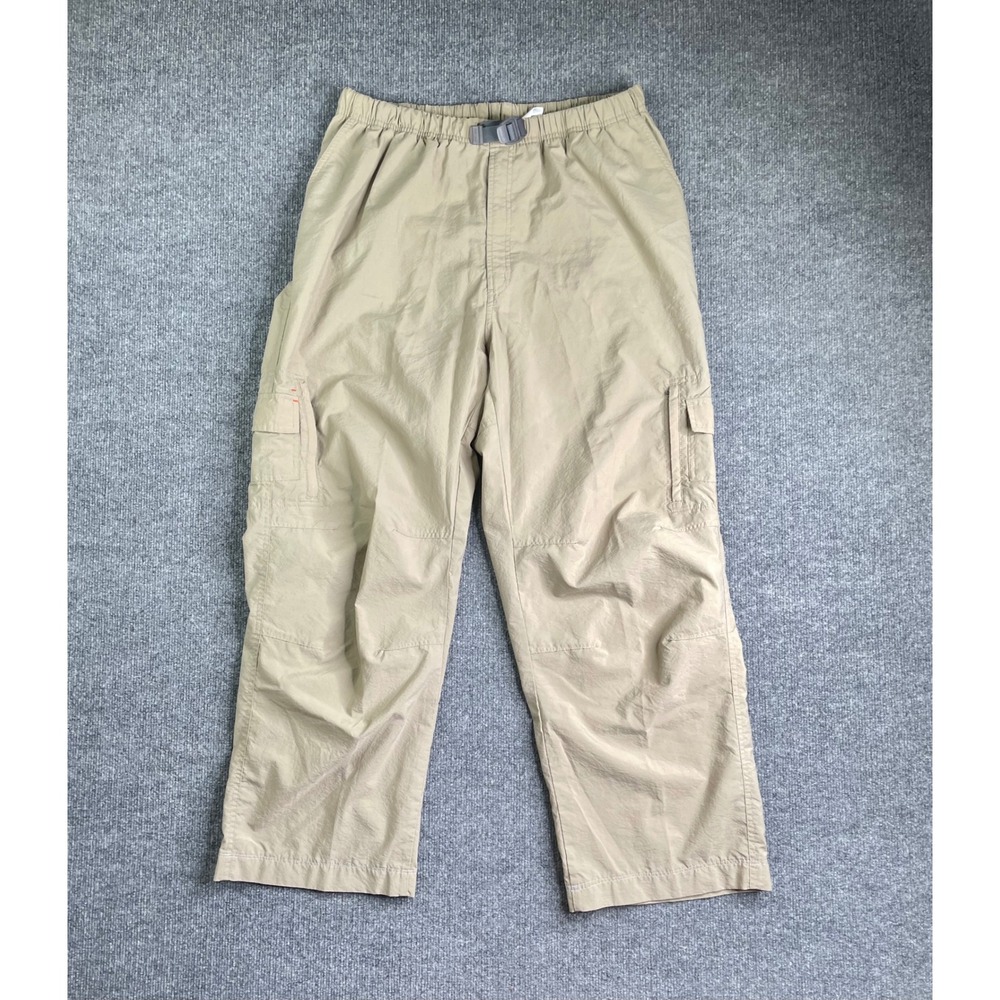 Nike ACG Cargo Pants Mens XL Tan Khaki Hiking Outdoor Belted Y2K Parachute
